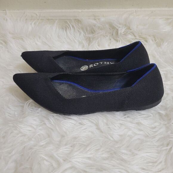 Rothy's The Point Women's Size 7 Black Ballet Flats - Picture 3 of 9